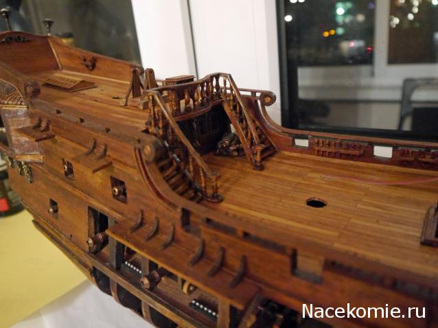 Собери Чёрную жемчужину. Сборка: оснащение палуб