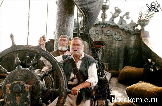 Собери Чёрную Жемчужину. Корма и каюта капитана