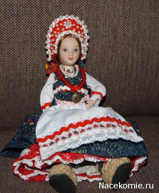 Куклы в народных костюмах №18 Кукла в повседневном костюме Пермской губернии
