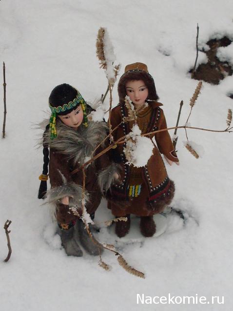 Куклы в народных костюмах №51 Кукла в чукотском зимнем костюме