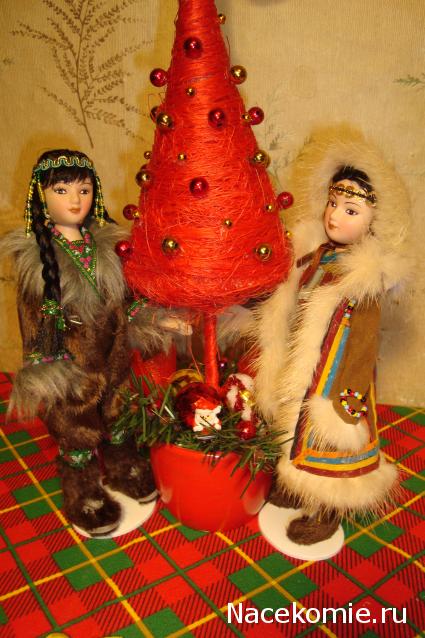 Куклы в народных костюмах №51 Кукла в чукотском зимнем костюме