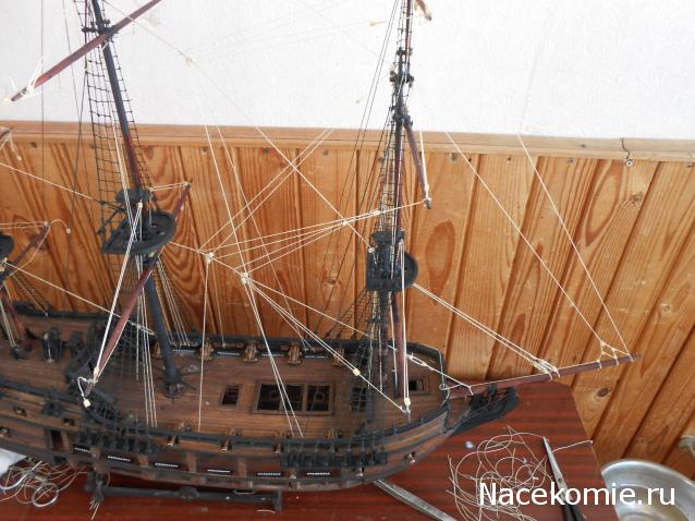 Собери Чёрную Жемчужину. Рангоут и такелаж.