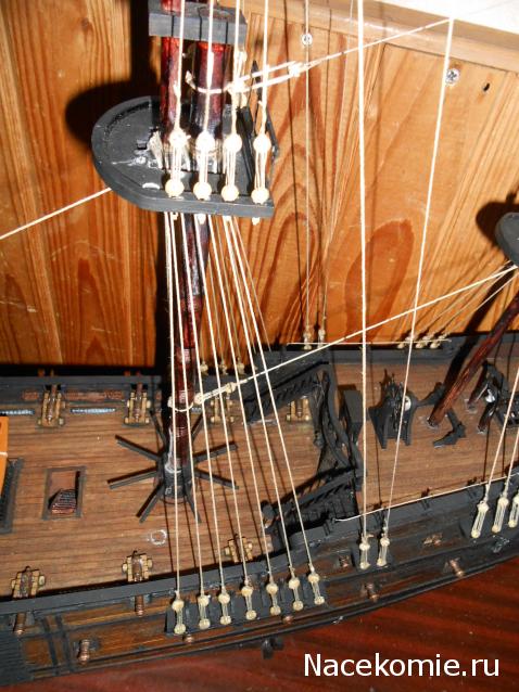 Собери Чёрную Жемчужину. Рангоут и такелаж.