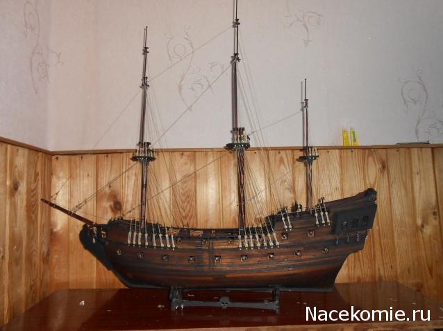 Собери Чёрную Жемчужину. Рангоут и такелаж.