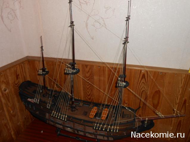 Собери Чёрную Жемчужину. Рангоут и такелаж.