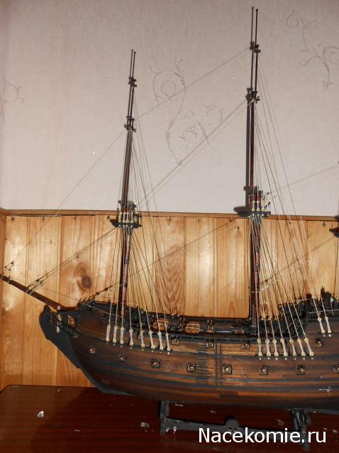 Собери Чёрную Жемчужину. Рангоут и такелаж.