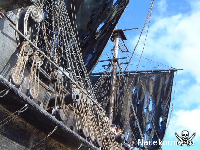 Собери Чёрную Жемчужину. Рангоут и такелаж.