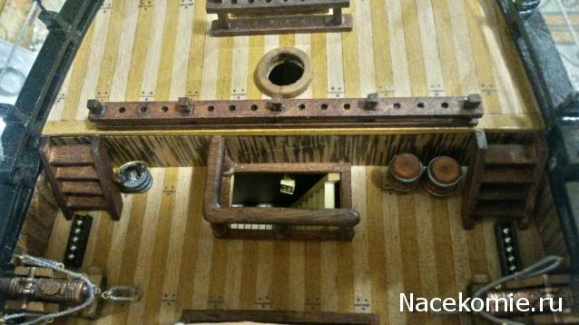 Собери Чёрную жемчужину. Сборка: оснащение палуб