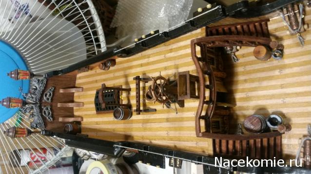 Собери Чёрную жемчужину. Сборка: оснащение палуб