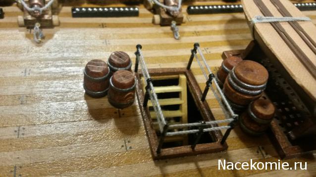 Собери Чёрную жемчужину. Сборка: оснащение палуб