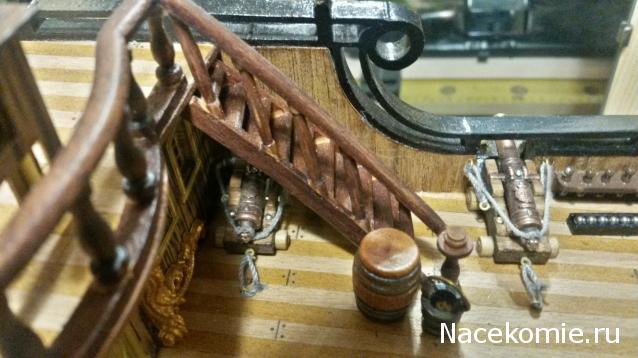 Собери Чёрную жемчужину. Сборка: оснащение палуб