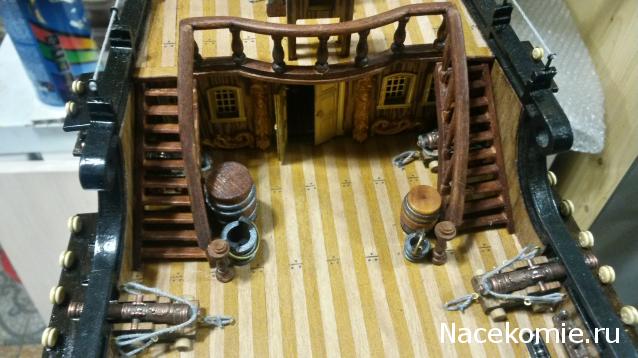 Собери Чёрную жемчужину. Сборка: оснащение палуб