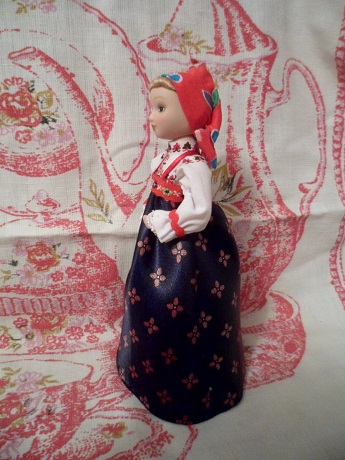Куклы в народных костюмах №18 Кукла в повседневном костюме Пермской губернии