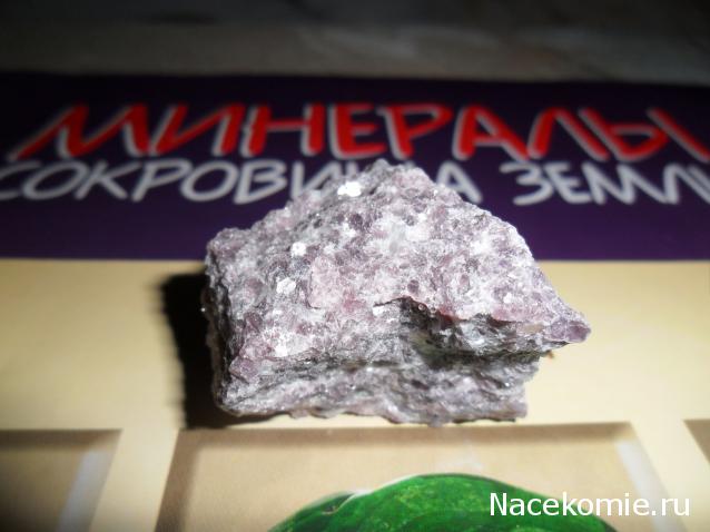 Минералы Сокровища Земли №19 - Лепидолит