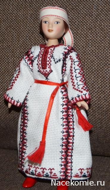 Куклы в народных костюмах №52 Кукла в марийском праздничном костюме