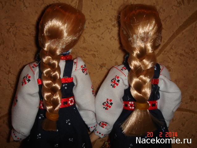 Куклы в народных костюмах №55 Кукла в девичьем костюме Астраханской губернии