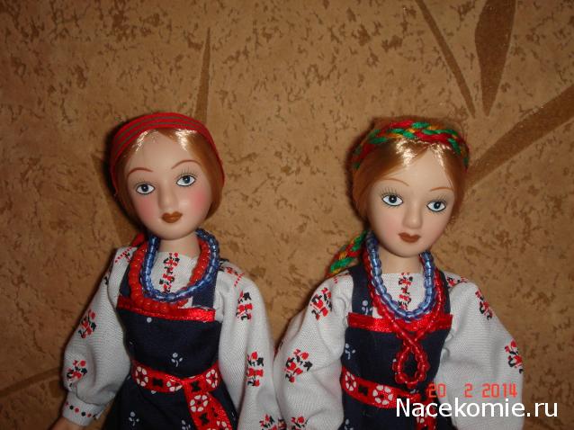 Куклы в народных костюмах №55 Кукла в девичьем костюме Астраханской губернии