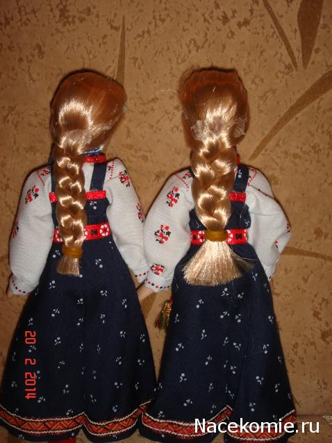 Куклы в народных костюмах №55 Кукла в девичьем костюме Астраханской губернии