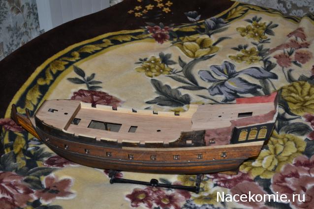 Собери Чёрную Жемчужину. Корма и каюта капитана