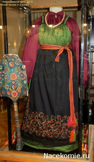 Куклы в народных костюмах №18 Кукла в повседневном костюме Пермской губернии