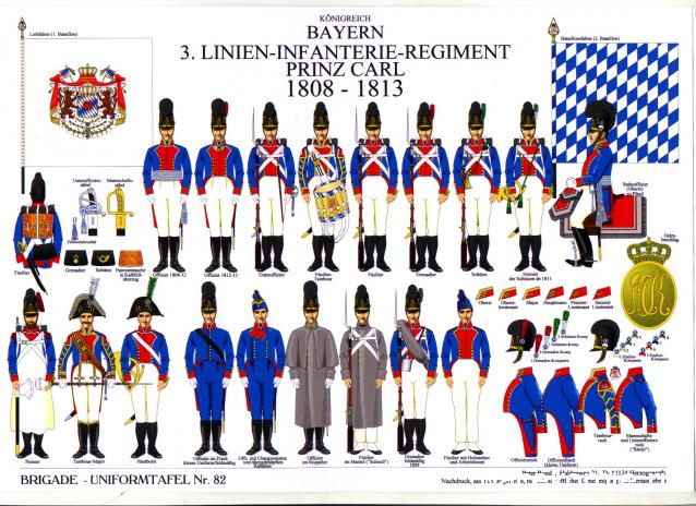 Наполеоновские войны №66 Капрал гренадерской роты 4-го полка линейной пехоты баварской армии, 1812г.