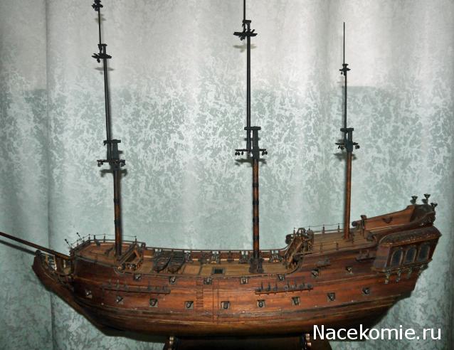 Собери Чёрную Жемчужину. Рангоут и такелаж.