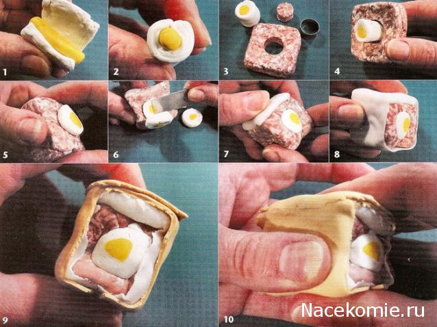 Как из полимерной глины сделать мясо Как из полимерной глины сделать мясо