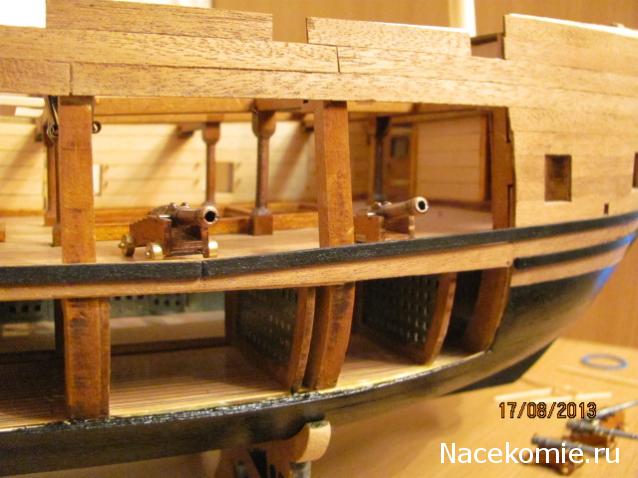 Собери Чёрную Жемчужину. Сборка: обшивка корпуса