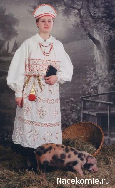 Куклы в народных костюмах №60 Кукла в эстонском девичьем костюме