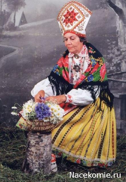 Куклы в народных костюмах №60 Кукла в эстонском девичьем костюме