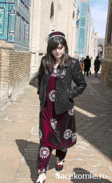 Куклы в народных костюмах №12 Кукла в узбекском летнем костюме