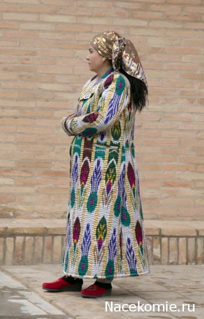 Куклы в народных костюмах №12 Кукла в узбекском летнем костюме