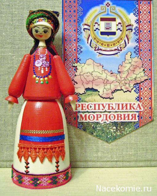Куклы в народных костюмах №59 Кукла в мордовском летнем костюме