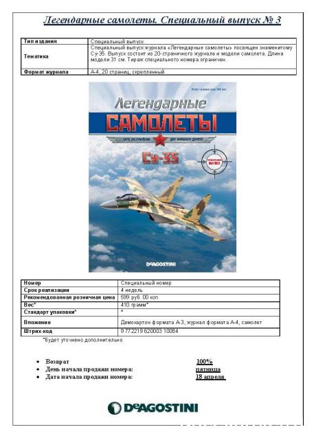 Легендарные Самолеты - График выхода и обсуждение