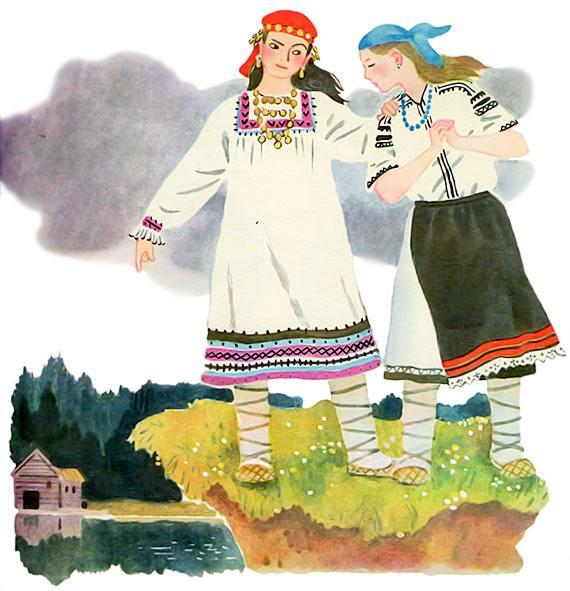 Куклы в народных костюмах №59 Кукла в мордовском летнем костюме