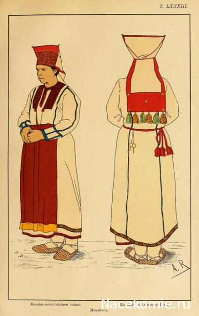 Куклы в народных костюмах №59 Кукла в мордовском летнем костюме