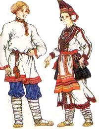 Куклы в народных костюмах №59 Кукла в мордовском летнем костюме