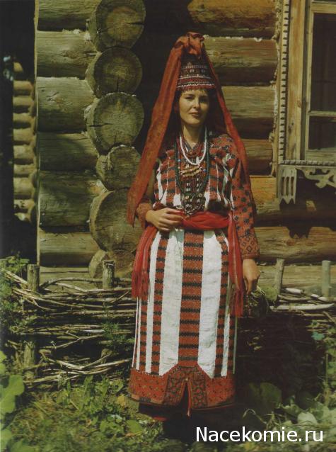 Куклы в народных костюмах №59 Кукла в мордовском летнем костюме