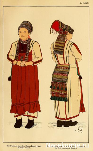 Куклы в народных костюмах №59 Кукла в мордовском летнем костюме