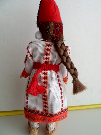 Куклы в народных костюмах №59 Кукла в мордовском летнем костюме