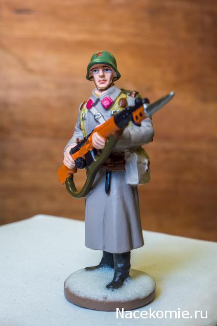 Солдаты ВОВ №34 - Красноармеец стрелковых частей РККА в зимней форме, 1941 г.