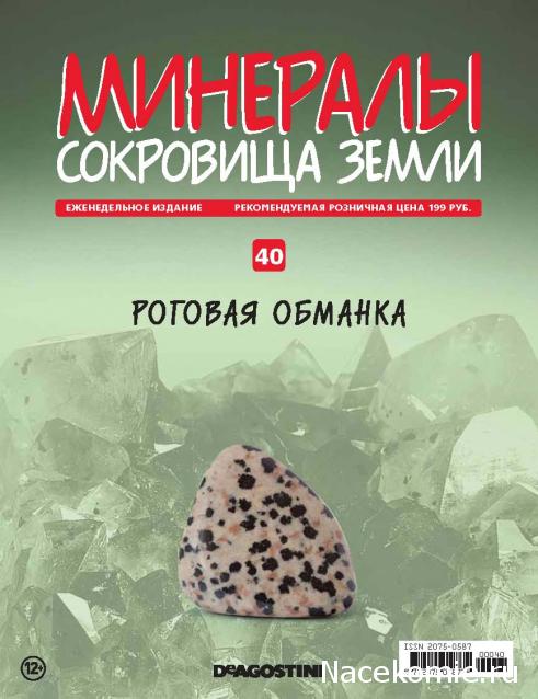 Минералы Сокровища Земли №40 - Роговая обманка