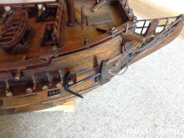 Собери Чёрную Жемчужину. Сборка: внешние элементы корпуса