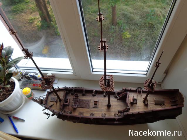 Собери Чёрную Жемчужину. Рангоут и такелаж.