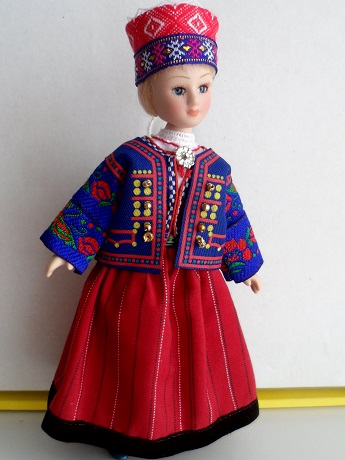 Куклы в народных костюмах №60 Кукла в эстонском девичьем костюме