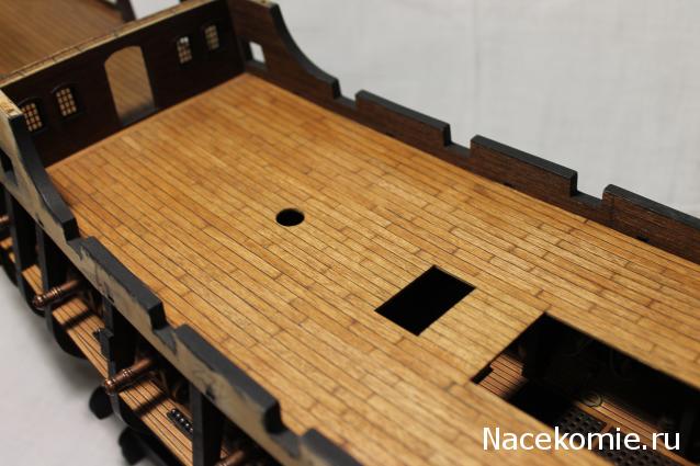 Собери Чёрную Жемчужину. Сборка, обшивка и покраска палуб