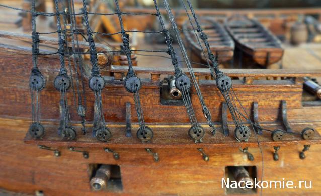 Собери Чёрную Жемчужину. Рангоут и такелаж.