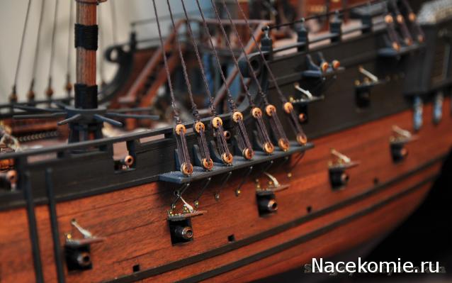 Собери Чёрную Жемчужину. Рангоут и такелаж.