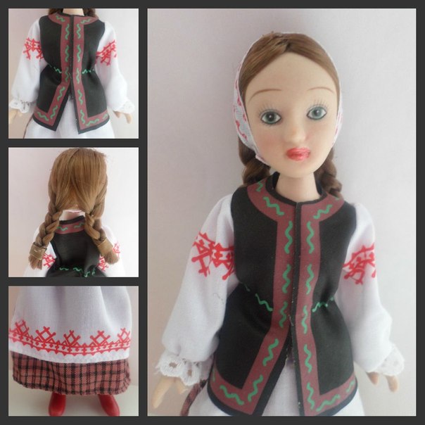 Куклы в народных костюмах №8 Кукла в летнем костюме Минской губернии