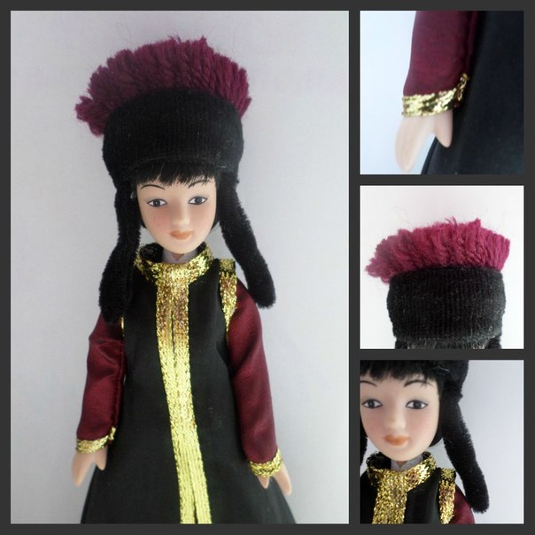 Куклы в народных костюмах №7 Кукла в калмыцком праздничном костюме